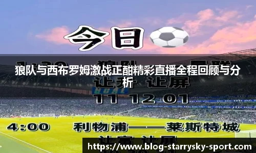 狼队与西布罗姆激战正酣精彩直播全程回顾与分析